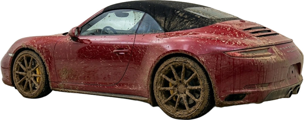 Dirty car needing detailing in New Jersey